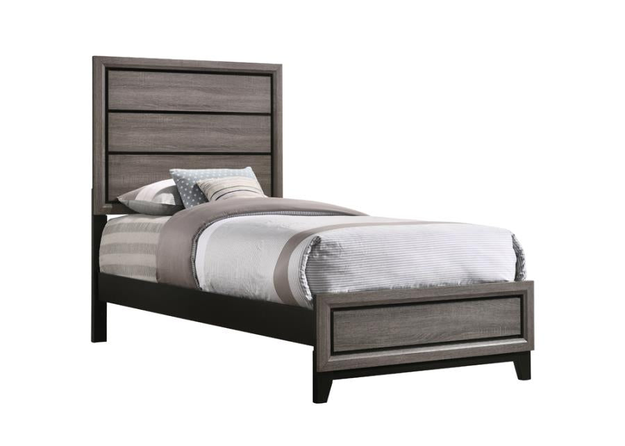 Watson Grey Twin Bed 5 Pc Set