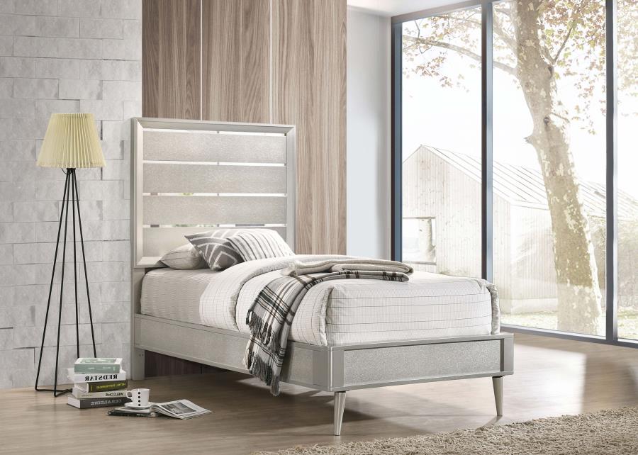 Ramon Silver Twin Bed