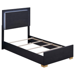 Marceline Black Twin Bed 4 Pc Set