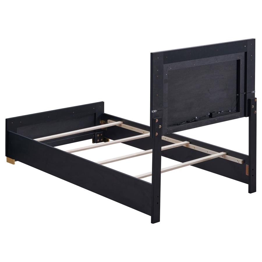 Marceline Black Twin Bed