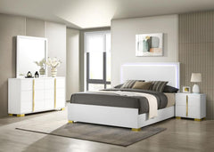 Marceline White Queen Bed 4 Pc Set