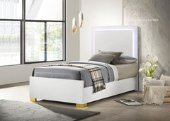 Marceline White Twin Bed