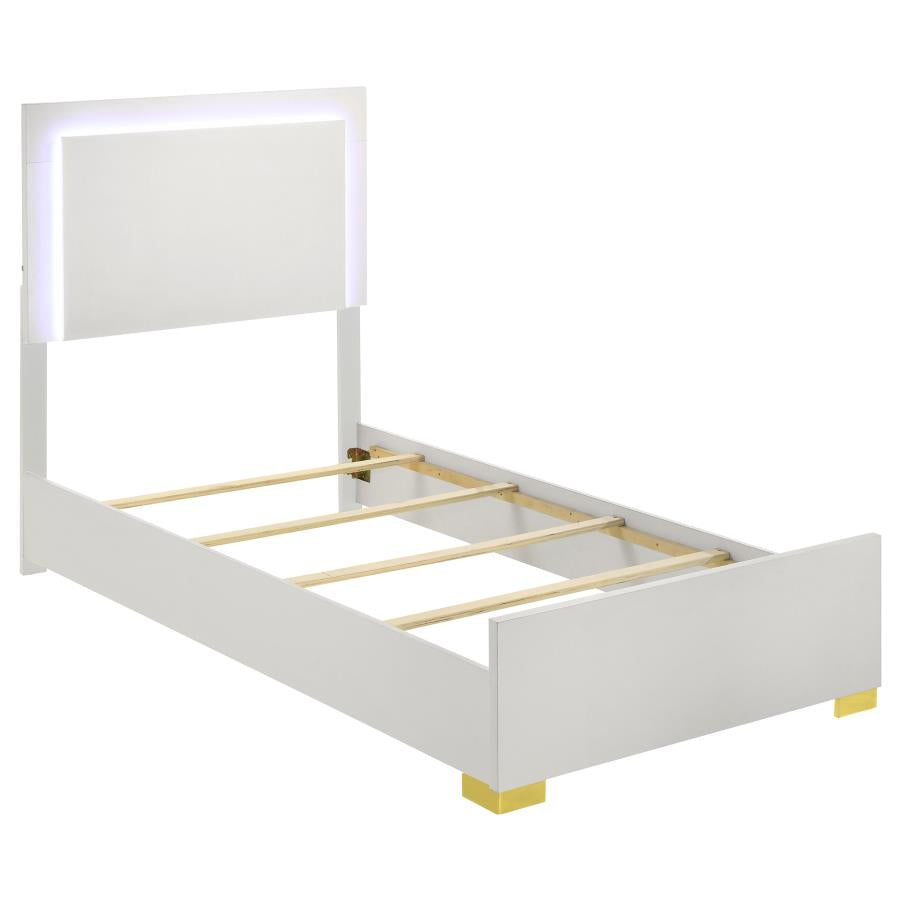 Marceline White Twin Bed