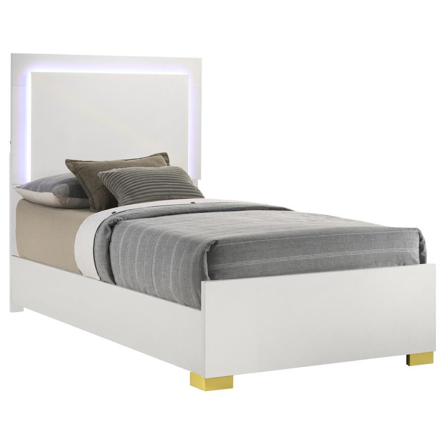 Marceline White Twin Bed