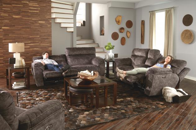 Sedona Power Headrest Lay Flat Reclining Sofa