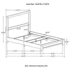 Sidney Brown Twin Bed