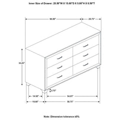 Melody Blue Dresser