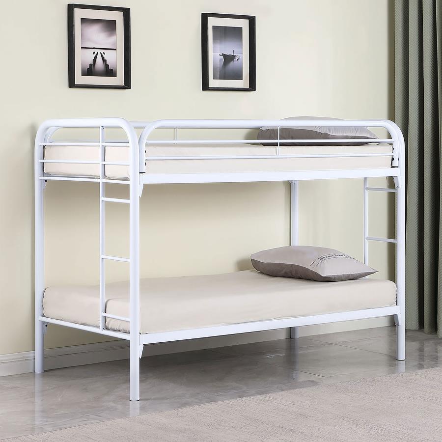 Morgan White Twin / Twin Bunk Bed