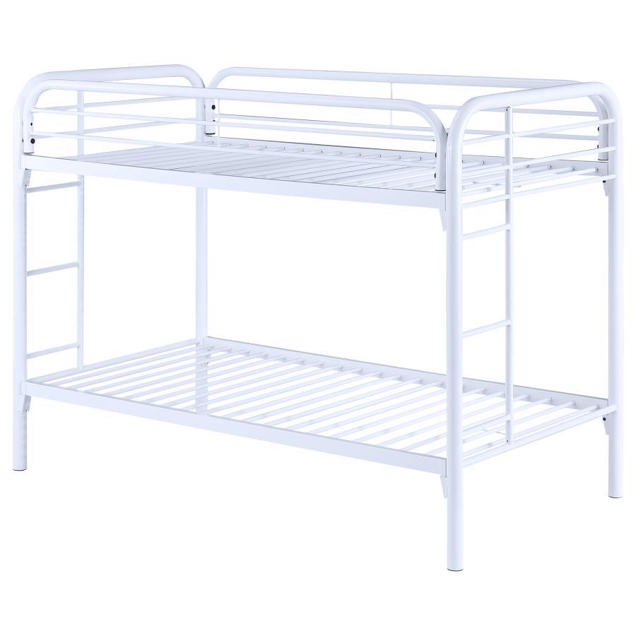 Morgan White Twin / Twin Bunk Bed