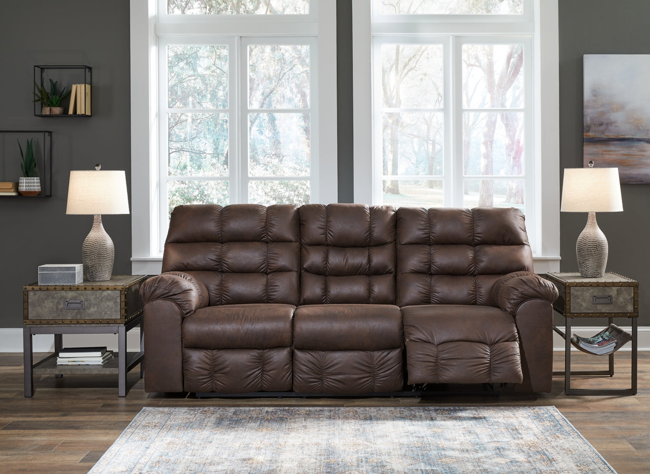 Derwin Sofa, Loveseat and Recliner