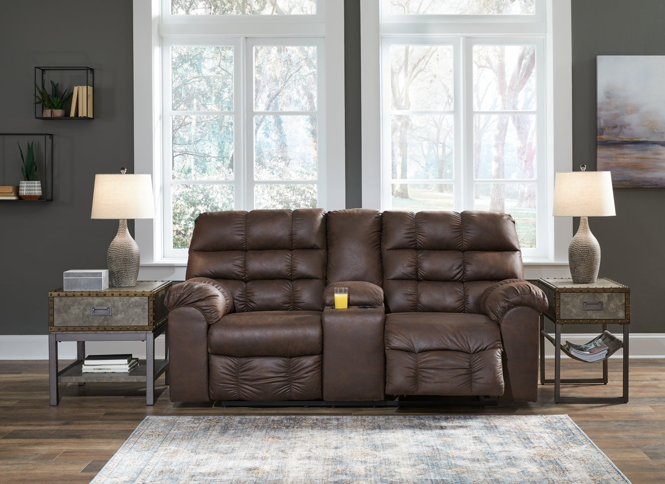 Derwin Sofa, Loveseat and Recliner