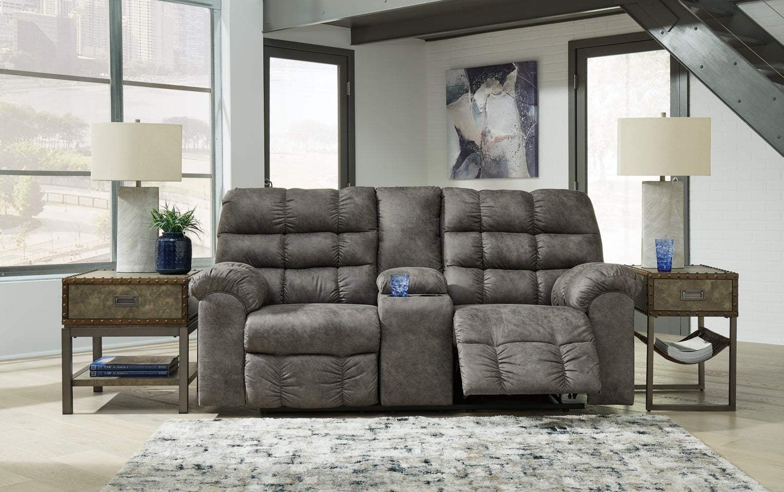 Derwin Sofa, Loveseat and Recliner