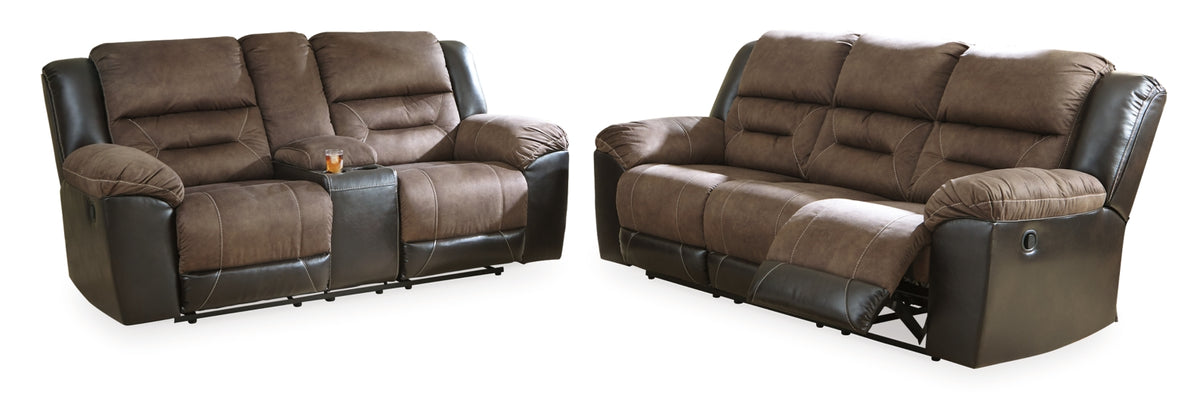 Earhart Reclining Sofa and Loveseat