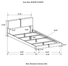 Conner Brown Twin Bed