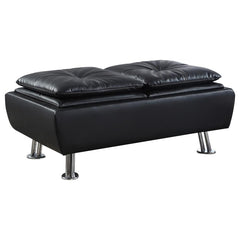 Dilleston Black Storage Ottoman