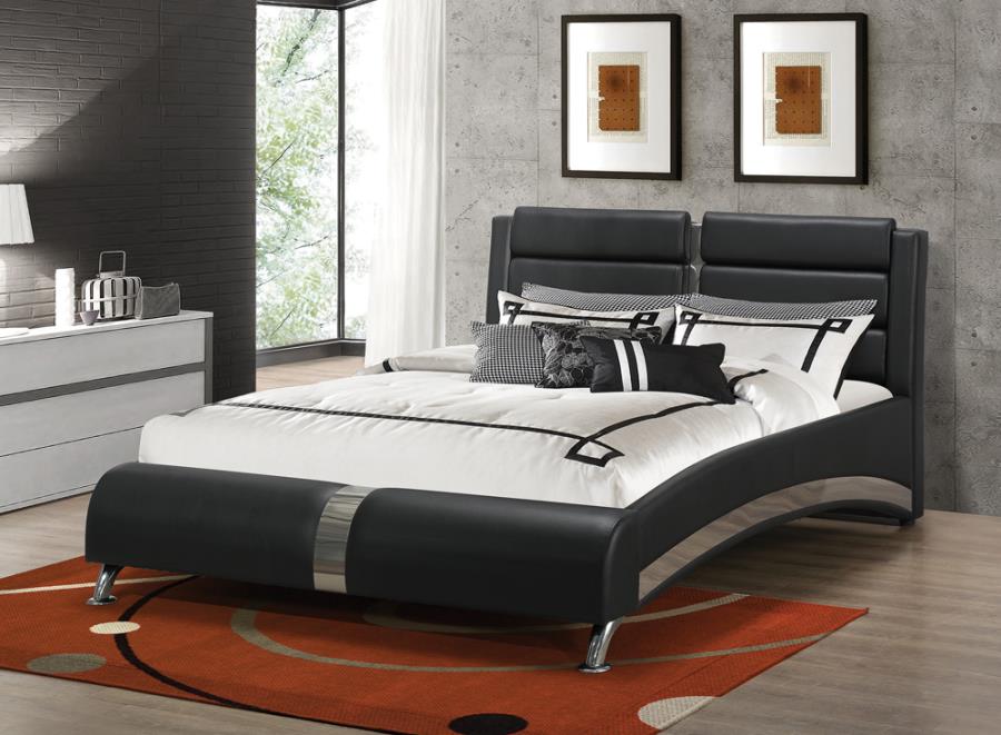 Jeremaine Black Queen Bed