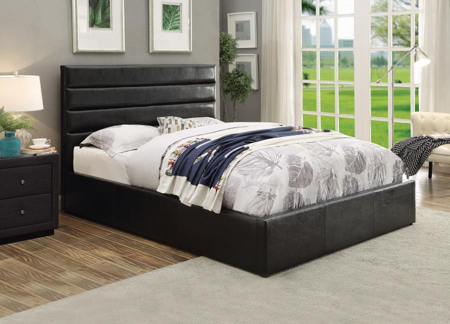 Riverbend Black Full Storage Bed