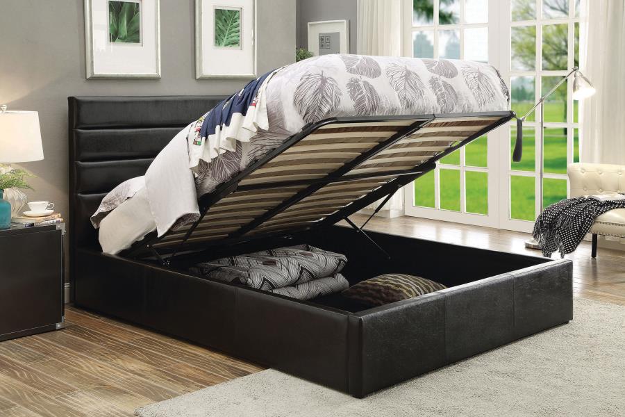 Riverbend Black Full Storage Bed