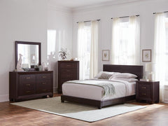 Dorian Brown Full Bed 4 Pc Set