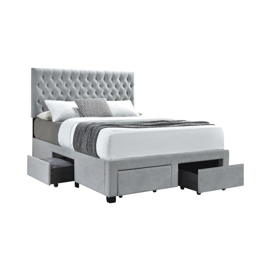 Soledad Grey Full Storage Bed