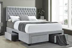 Soledad Grey Full Storage Bed