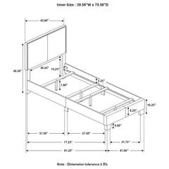 Boyd Grey Twin Bed