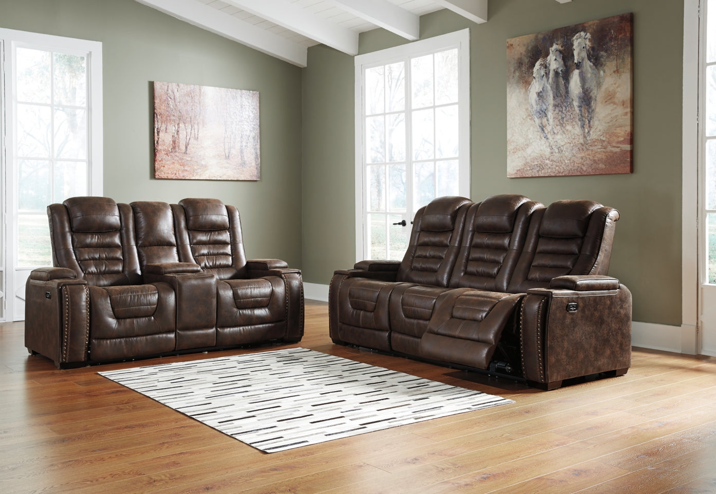 Game Zone Sofa and Loveseat