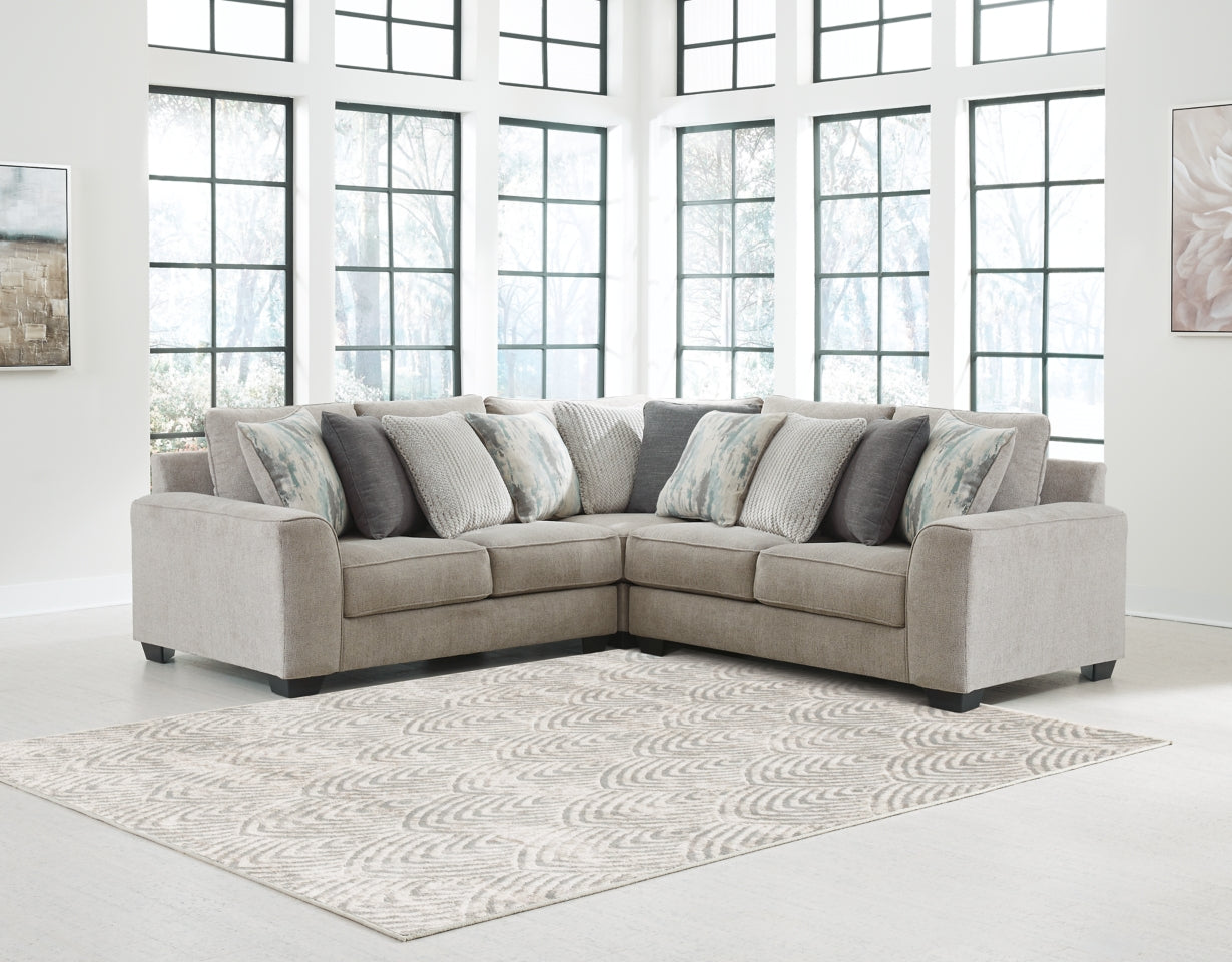 Ardsley 3-Piece Sectional with Ottoman - PKG001228