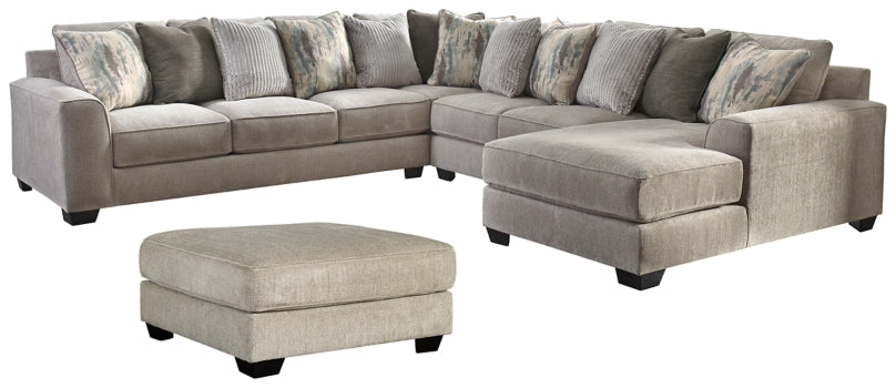 Ardsley 4-Piece Sectional with Ottoman - PKG001212