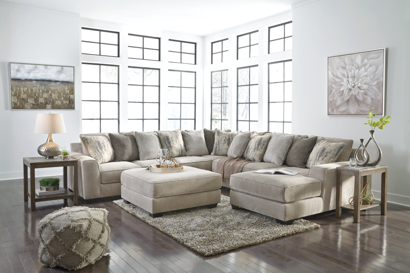 Ardsley 4-Piece Sectional with Ottoman - PKG001212