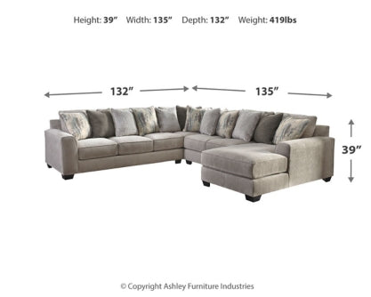 Ardsley 4-Piece Sectional with Ottoman - PKG001212