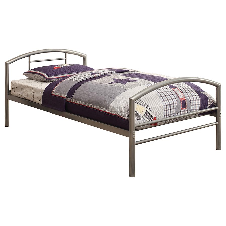 Baines Silver Twin Bed