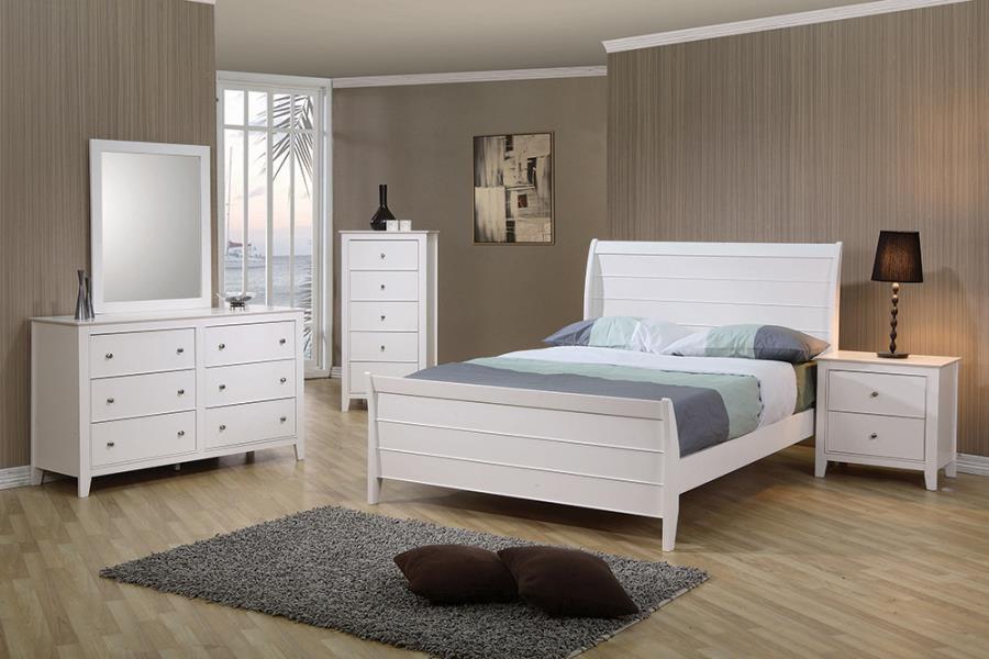 Selena Ivory Twin Bed 5 Pc Set