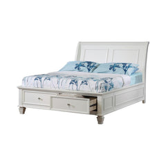 Selena Ivory Full Storage Bed