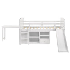 Millie White Twin Workstation Loft Bed