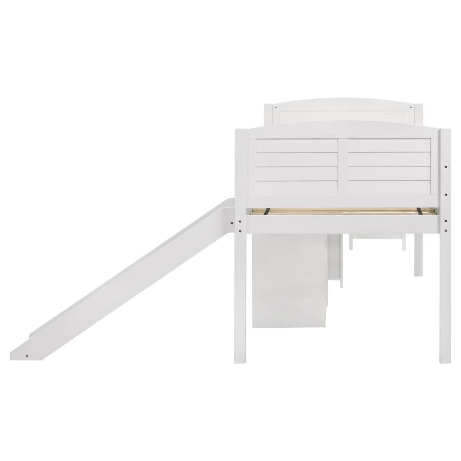 Millie White Twin Workstation Loft Bed