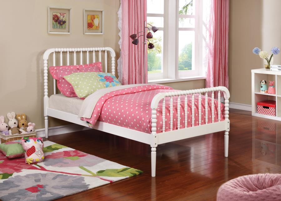 Jones White Twin Bed