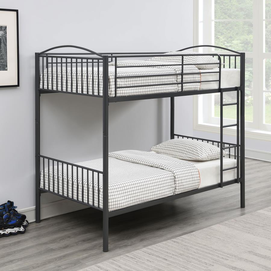 Anson Grey Twin / Twin Bunk Bed