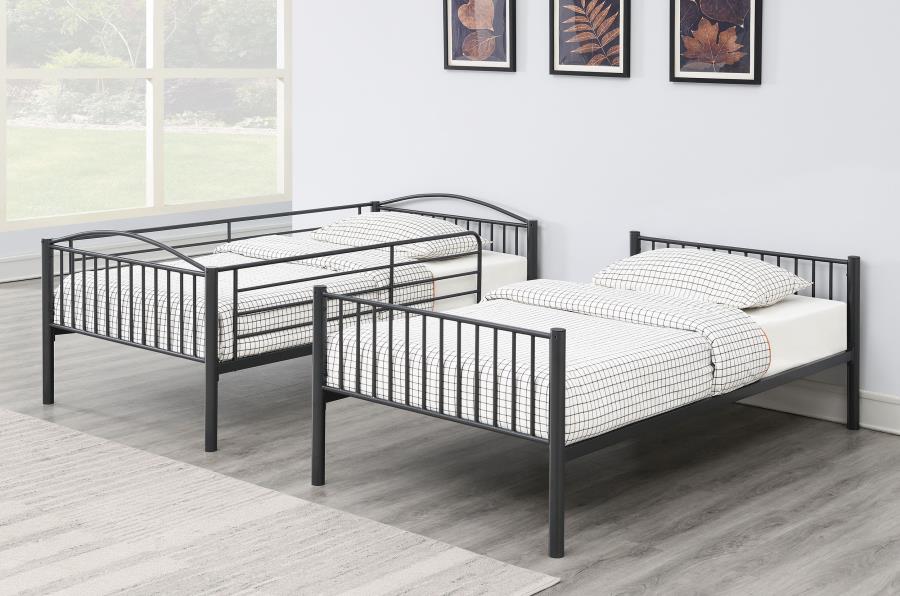 Anson Grey Twin / Twin Bunk Bed