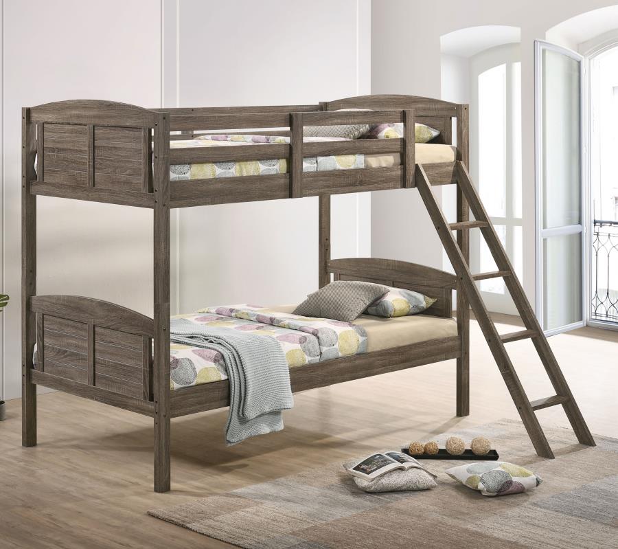 Flynn Brown Twin / Twin Bunk Bed