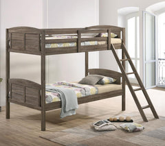 Flynn Brown Twin / Twin Bunk Bed