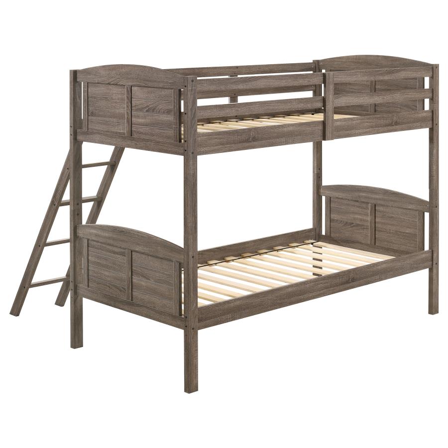 Flynn Brown Twin / Twin Bunk Bed