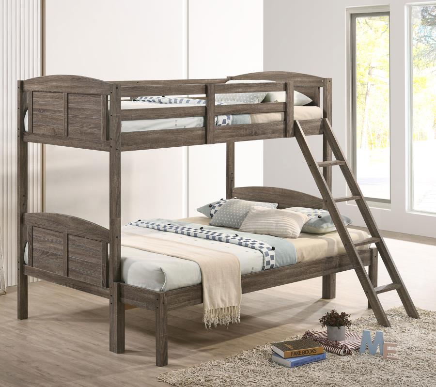 Flynn Brown Twin / Full Bunk Bed