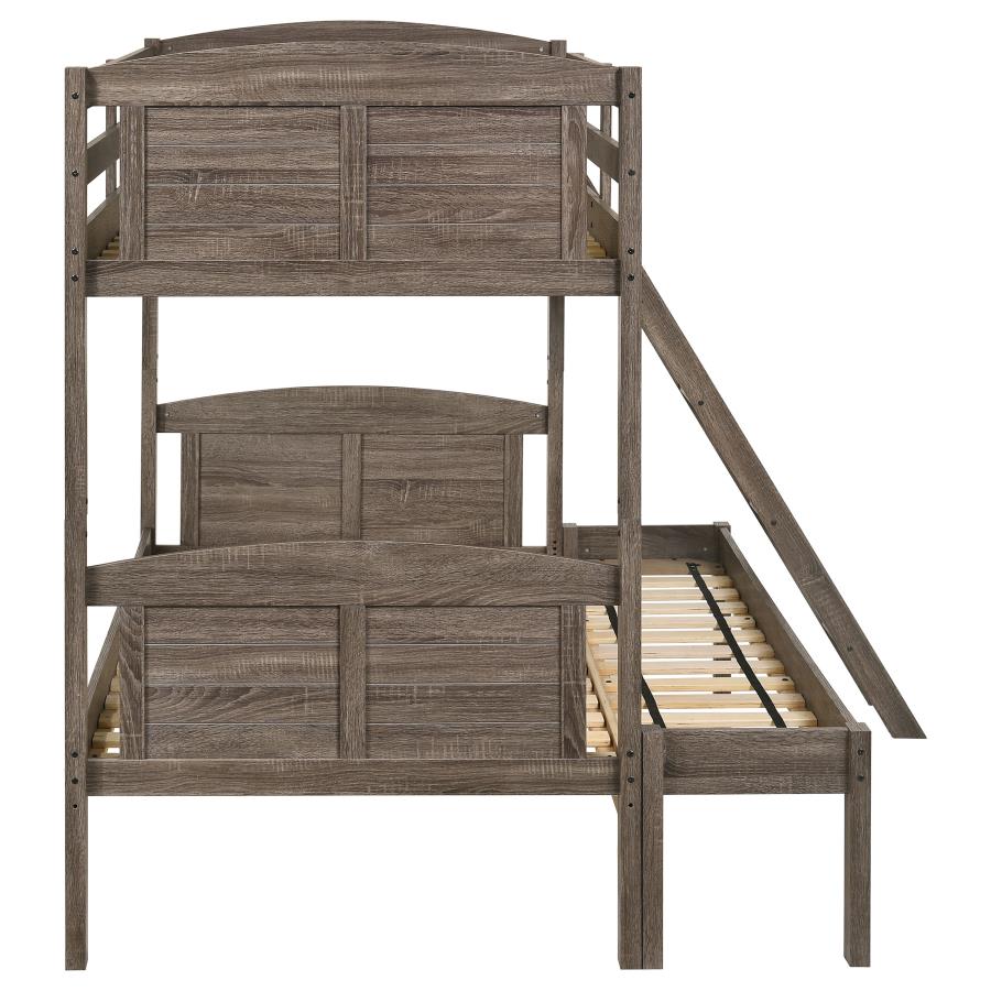 Flynn Brown Twin / Full Bunk Bed