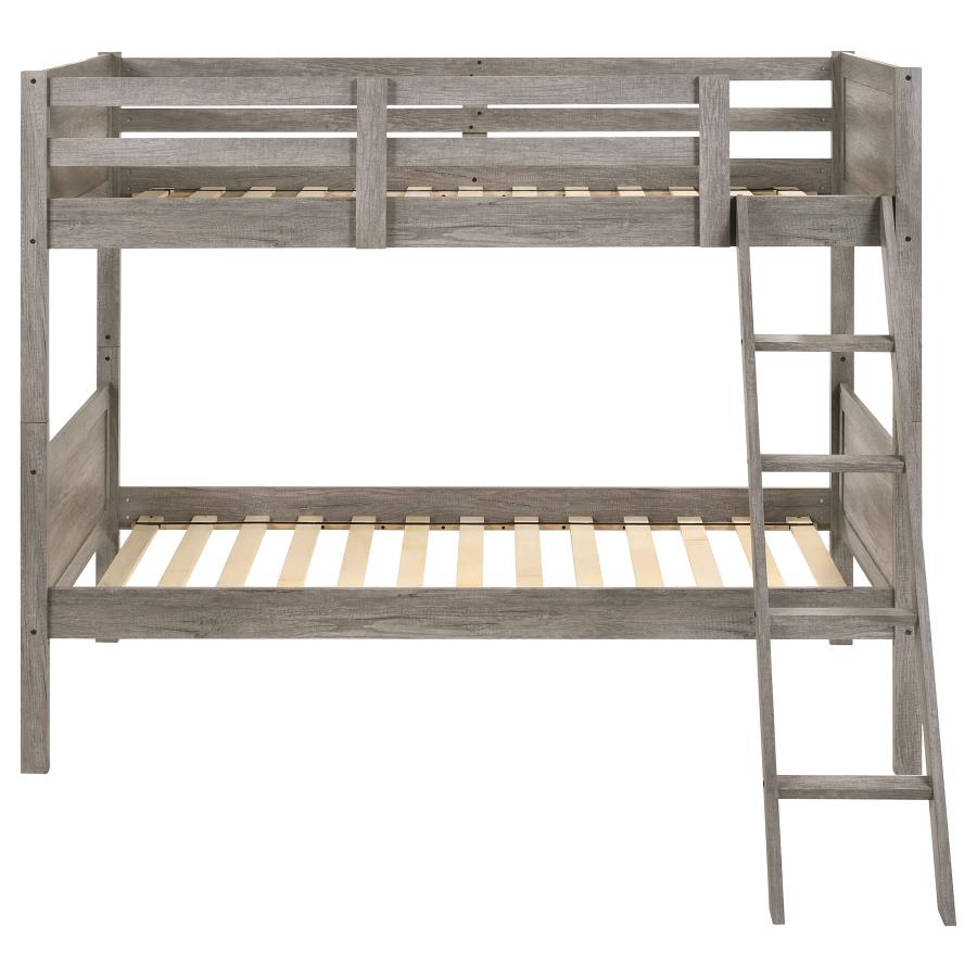 Ryder Grey Twin / Twin Bunk Bed