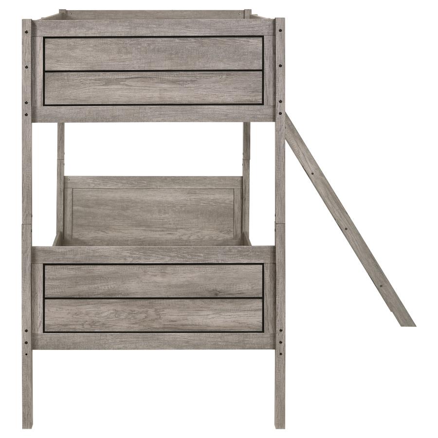 Ryder Grey Twin / Twin Bunk Bed