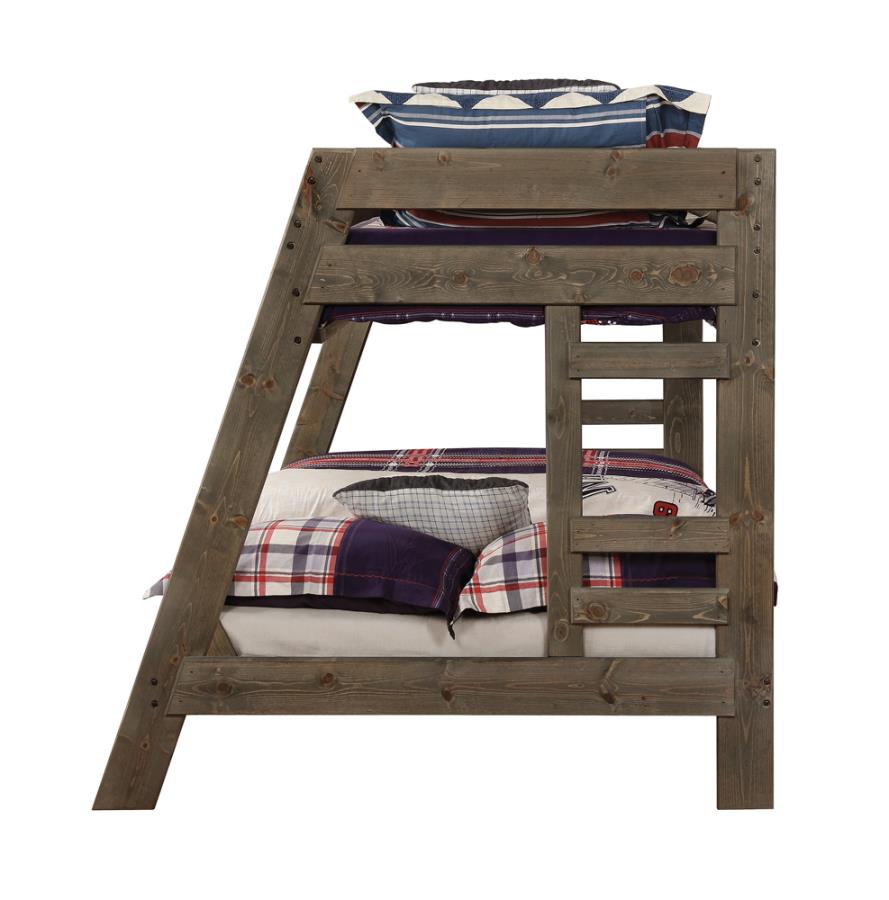 Wrangle Hill Grey Twin / Full Bunk Bed