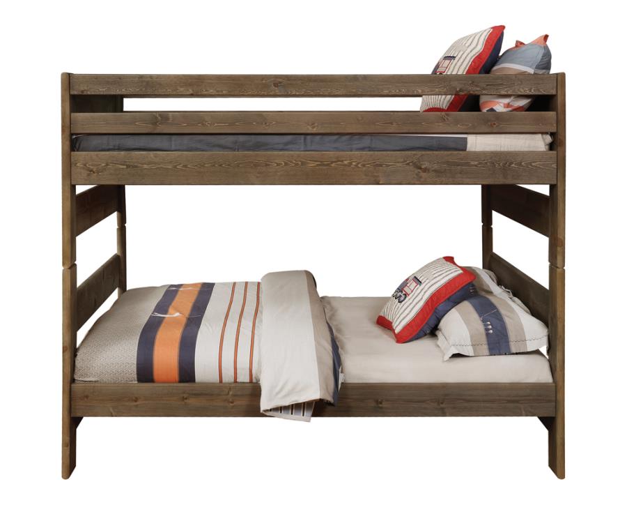 Wrangle Hill Grey Full / Full Bunk Bed