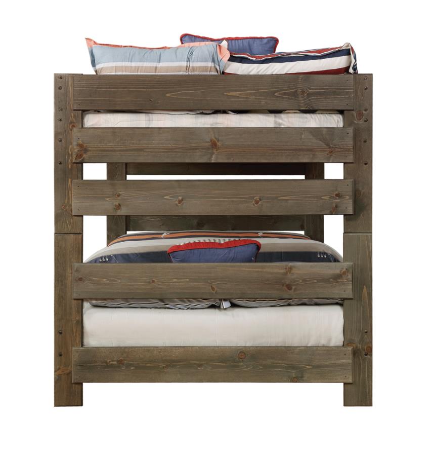 Wrangle Hill Grey Full / Full Bunk Bed