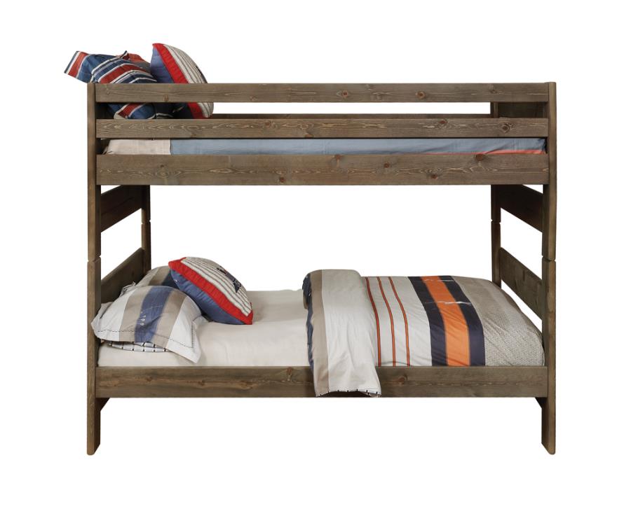 Wrangle Hill Grey Full / Full Bunk Bed